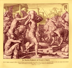 Les Israélites sont réduits en esclavage en Égypte - Julius Schnorr von Carolsfeld