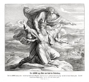 Le Seigneur montre à Moïse la terre promise, Deutéronome - Julius Schnorr von Carolsfeld