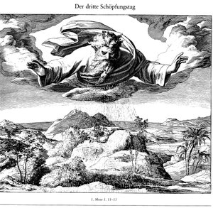 Le troisième jour de la création De Die Bibel in Bildern, 1852-1860 - Julius Schnorr von Carolsfeld