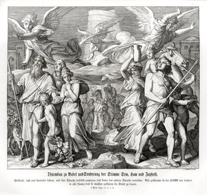 La Tour de Babel, Genèse - Julius Schnorr von Carolsfeld