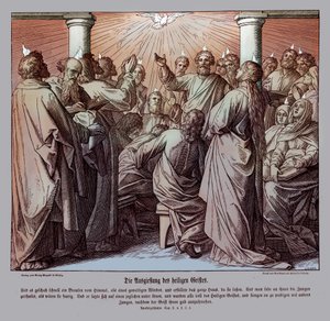 Les apôtres sont remplis du Saint-Esprit, Actes