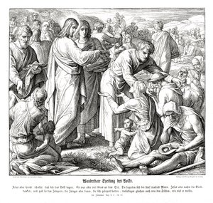 La multiplication des pains, Évangile de Jean - Julius Schnorr von Carolsfeld