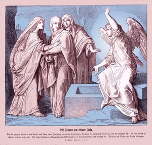 Les femmes au tombeau de Jésus, Évangile de Marc
