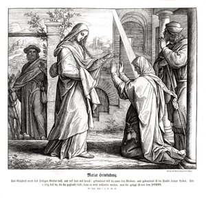 Visitation de Marie, Évangile de Luc - Julius Schnorr von Carolsfeld