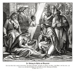 Les mages, Évangile de Matthieu - Julius Schnorr von Carolsfeld