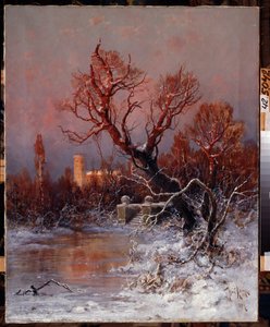 Dans le parc du palais de Gatchina près de Saint Petersbourg - Julius Sergius Klever