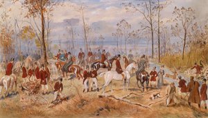 La chasse à courre - Julius von Blaas