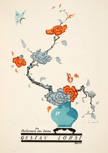 Publicité pour Gustav Lohse, Parfum pour Femmes, de Styl, pub.1922 (pochoir) - Jupp Wiertz