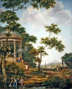 Paysage arcadien avec un temple - Jurriaan Andriessen