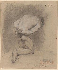 Homme nu agenouillé vu de dos (1er prix 1766)