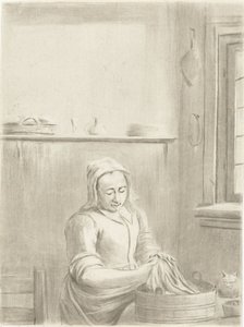 Servante de cuisine avec une bassine - Jurriaan Cootwijck