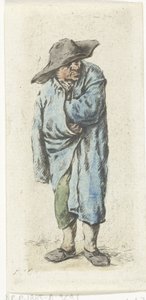 Paysanne debout avec main et bras dans son manteau - Jurriaan Cootwijck