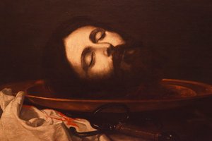 La tête de Jean-Baptiste (détail) - Jusepe de Ribera