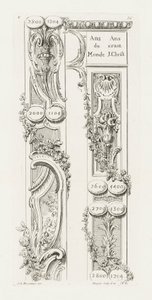 Design de fragments de la bordure - Juste Aurèle Meissonnier
