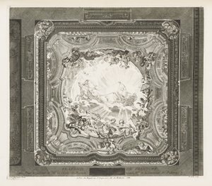 Plafond de peinture, 4e planche - Juste Aurèle Meissonnier