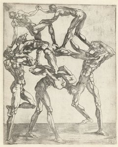 Pyramide de six hommes - Juste de Juste