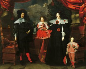 Italie, Modène, La Famille de Francesco I d