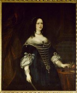 Portrait de Vittoria della Rovere (1622-1694), Grande Duchesse de Toscane, épouse de Ferdinand II de Médicis (détail)