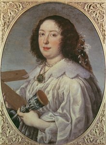 Portrait de Vittoria della Rovere en Sainte Hélène, 1669 - Justus Sustermans