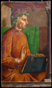Portrait de Dante Alighieri 1265-1321, 1476 - Justus van Gent