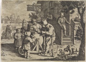 Aiguiseur de ciseaux - Justus van den Nijpoort