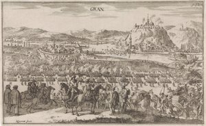 Bataille de Párkány en 1683 (Gran) - Justus van den Nijpoort