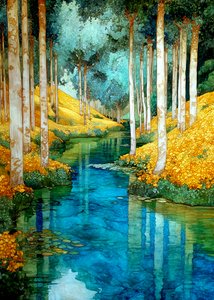 La rivière de la Forêt enchantée