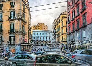 Aquarelles de la ville de Naples, Italie (13)
