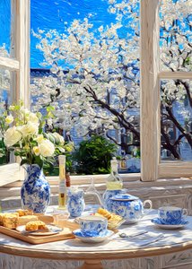Vue sur le thé « Fleurs de printemps » - Justyna Jaszke