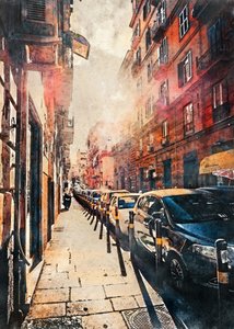 Une rue européenne animée - Justyna Jaszke