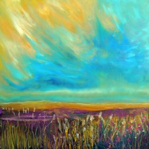 Paysage de champ vibrant
