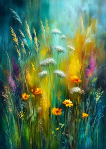 Une prairie de fleurs sauvages aux couleurs éclatantes - Justyna Jaszke