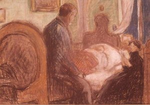 Odon en forte fièvre, 1901 (pastel)