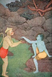 Rama envoyant sa bague à Sita