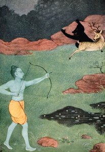 La mort de Maricha, 1913 - K Venkatappa
