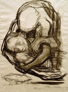 La mort prend une femme avec elle - Käthe Kollwitz