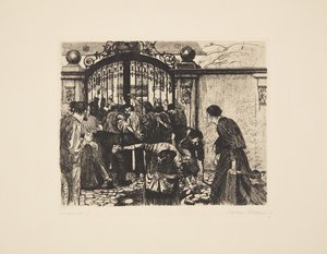 Une révolte de tisserands - Tempête - Käthe Kollwitz