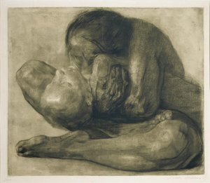 Femme avec enfant mort - Käthe Kollwitz