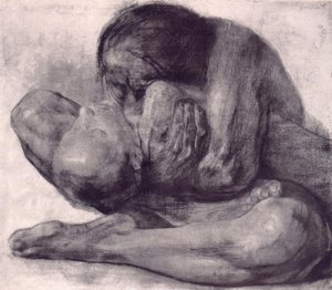 Femme avec enfant mort - Käthe Kollwitz