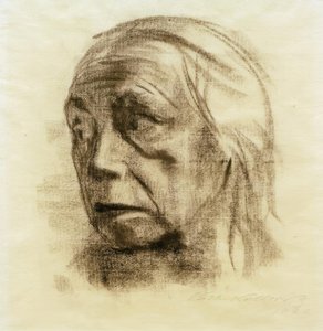 Autoportrait en trois-quarts vers la gauche - Käthe Kollwitz