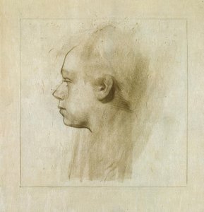 Autoportrait de profil vers la gauche I - Käthe Kollwitz