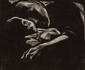 Femme endormie avec enfant