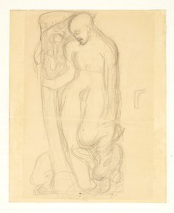 Esquisse pour "Le Seigneur insuffle la vie à Ève" - Kai Nielsen