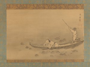 Zhou Maoshu admirant les lotus, milieu du 17ème siècle