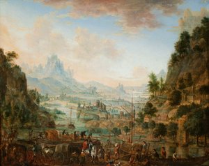 Vue des rives du Rhin