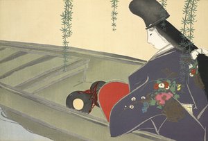 Asazuma-bune, de Momoyo-gusa - Kamisaka Sekka