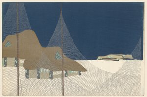 Village de pêcheurs, 1909 - Kamisaka Sekka