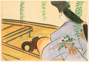 Fleurs de Cent Mondes (Momoyogusa) : Asazuma dans son bateau (Asazuma-bune) - Kamisaka Sekka