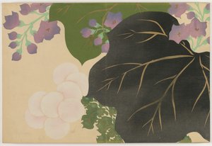 Fleurs de cent mondes : Chrysanthème et Paulownia - Kamisaka Sekka