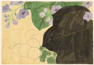 Fleurs de Cent Mondes (Momoyogusa) : Chrysanthème et Paulownia (Kikukiri) - Kamisaka Sekka